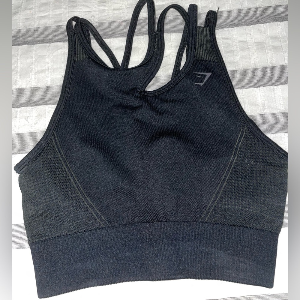 Gymshark Strappy sports bra Size S Black